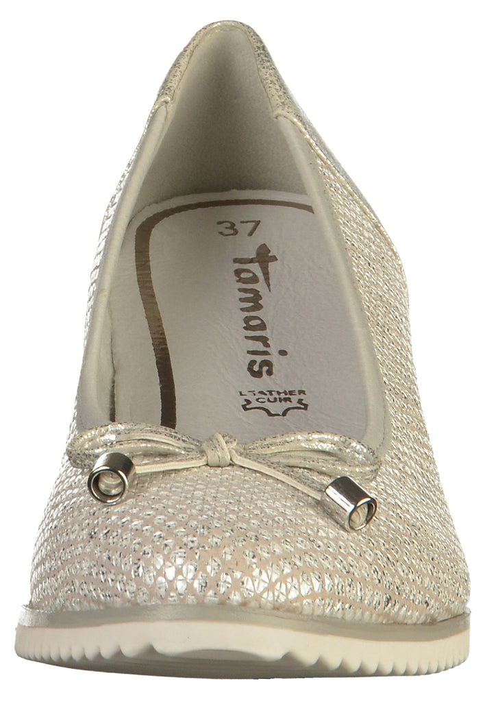 Tamaris Pumps Leder Hellgrau - surf4shoes
