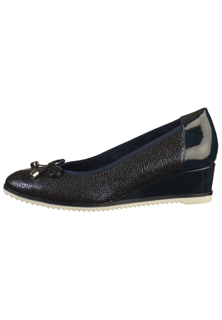 Tamaris Pumps Leder Navy - surf4shoes