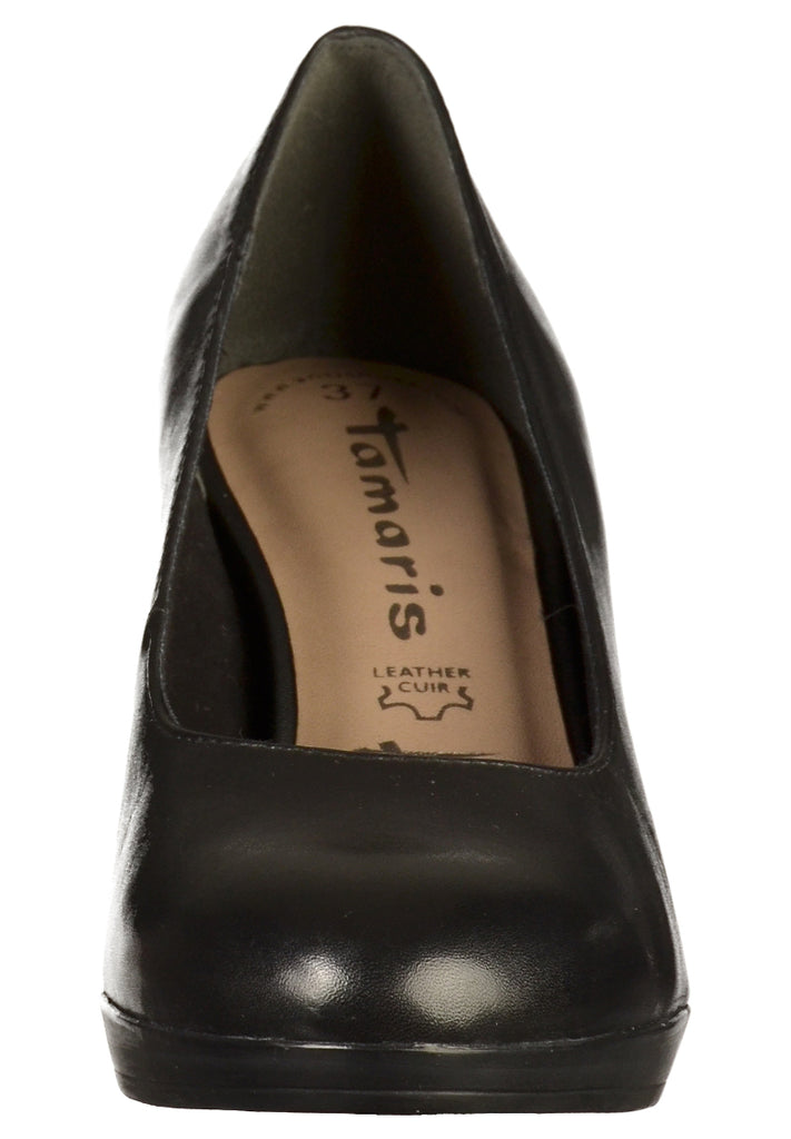 Tamaris Pumps Leder Schwarz - surf4shoes