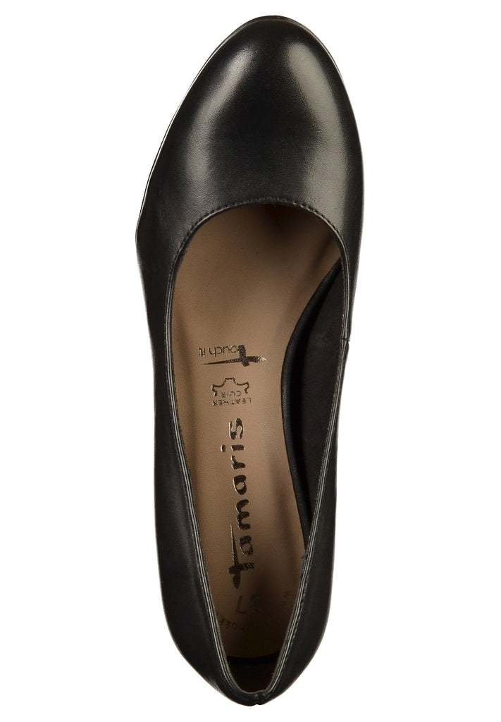Tamaris Pumps Leder Schwarz - surf4shoes