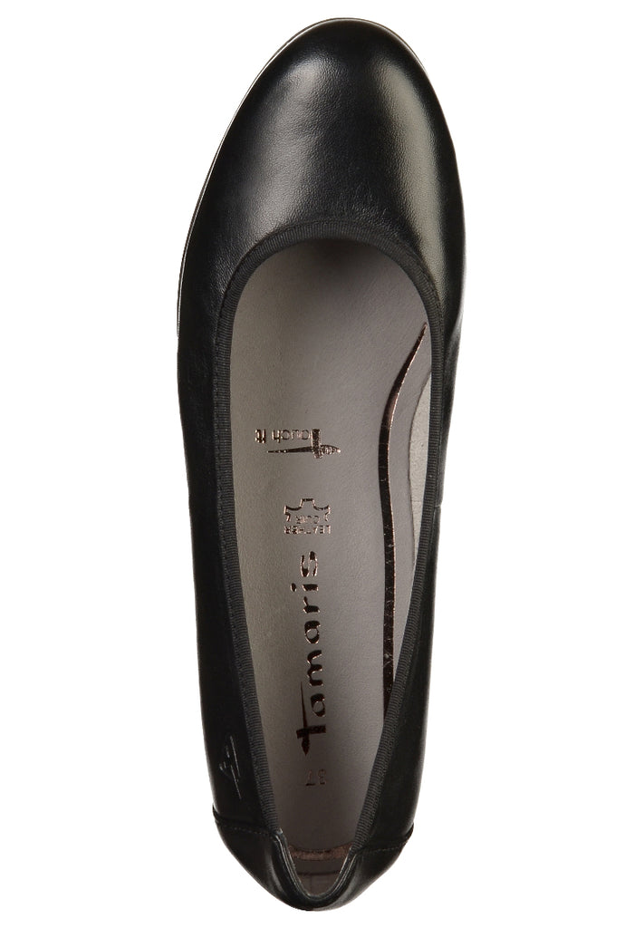 Tamaris Ballerinas Leder Schwarz - surf4shoes