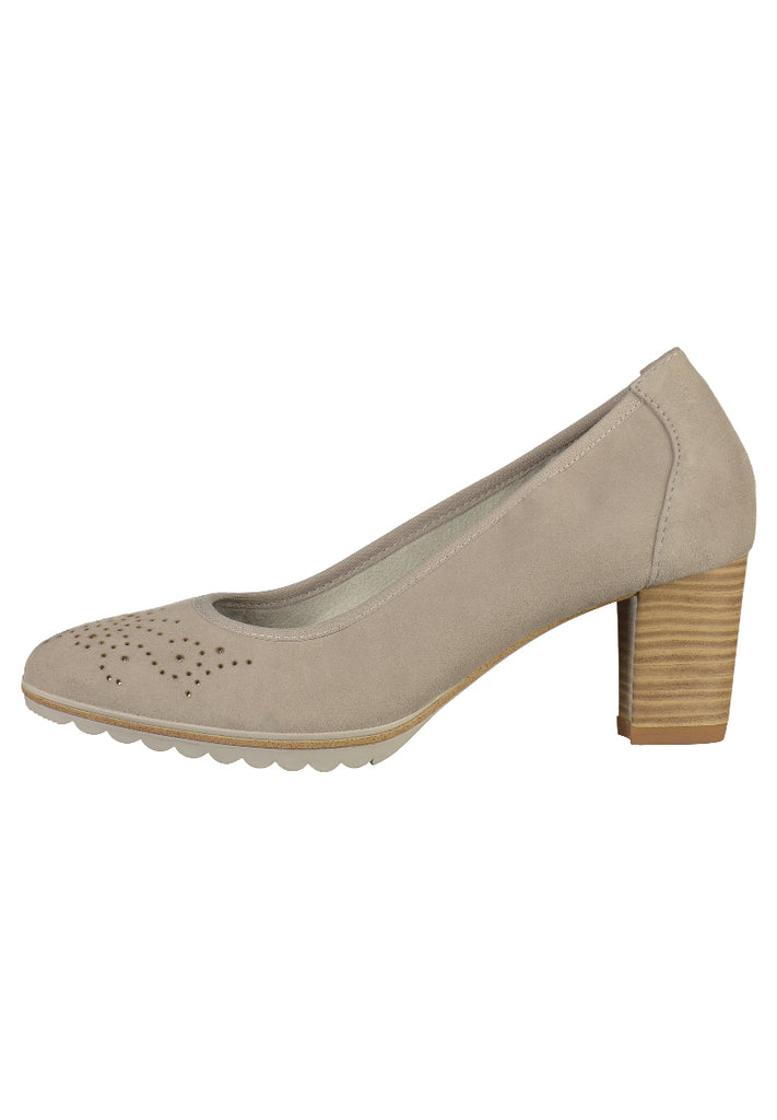 Tamaris Pumps Leder Hellgrau - surf4shoes