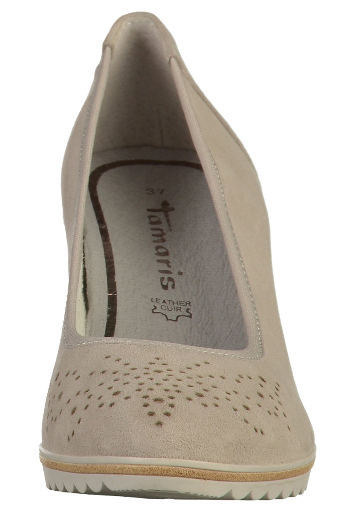 Tamaris Pumps Leder Hellgrau - surf4shoes