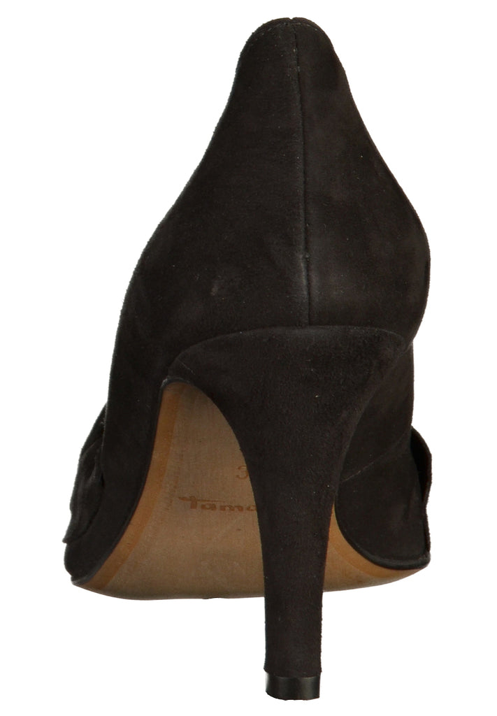 Tamaris Pumps Veloursleder Schwarz - surf4shoes
