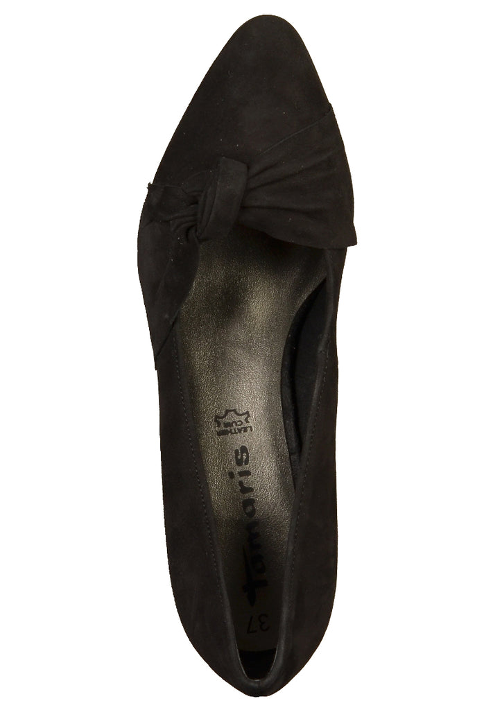 Tamaris Pumps Veloursleder Schwarz - surf4shoes