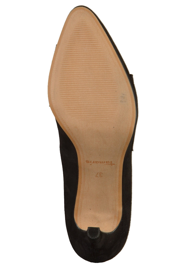 Tamaris Pumps Veloursleder Schwarz - surf4shoes