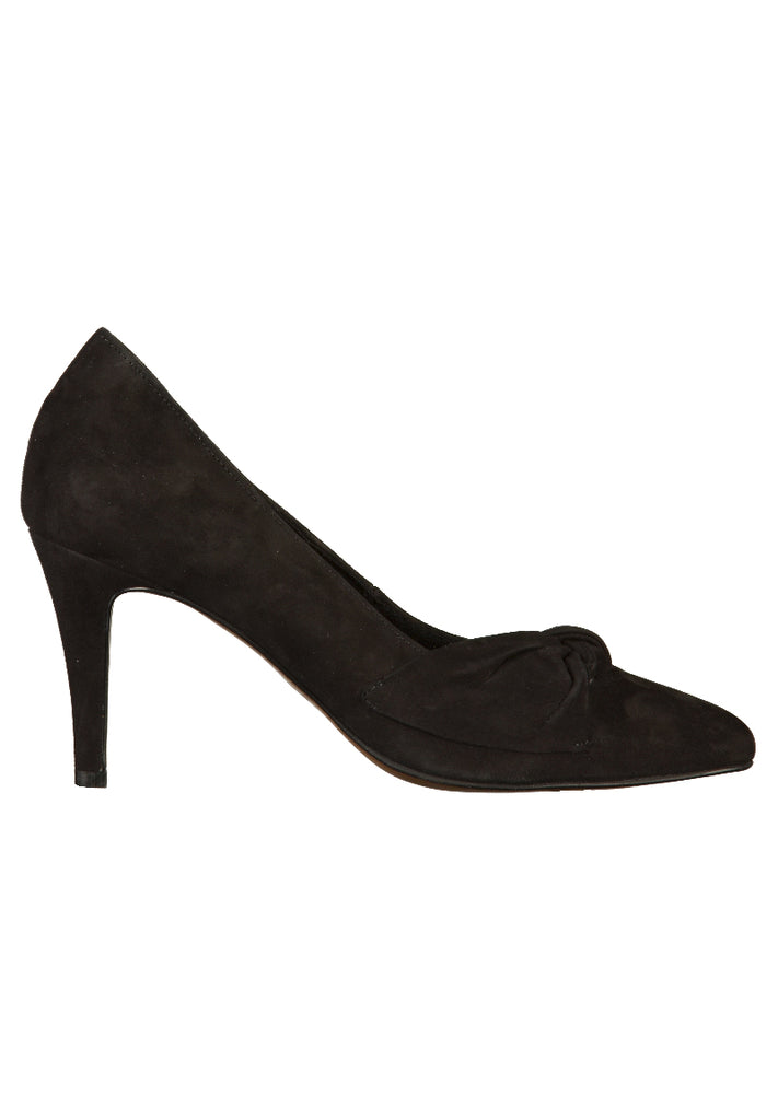 Tamaris Pumps Veloursleder Schwarz - surf4shoes