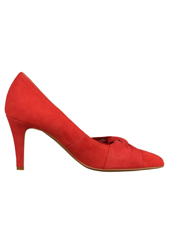 Tamaris Pumps Veloursleder Rot - surf4shoes