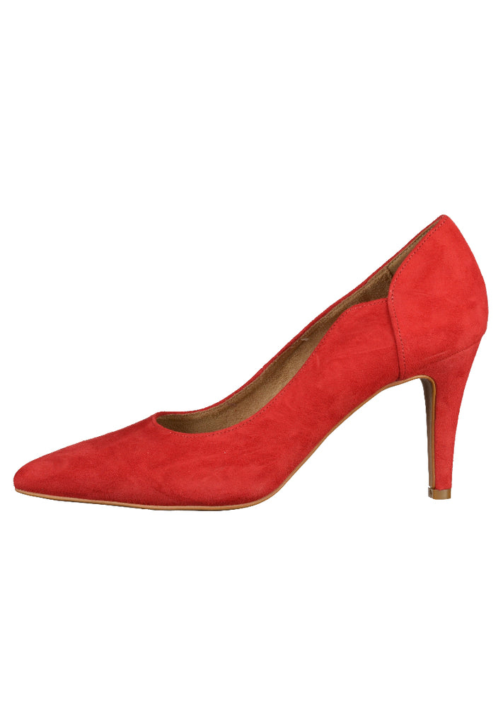 Tamaris Pumps Leder Rot - surf4shoes