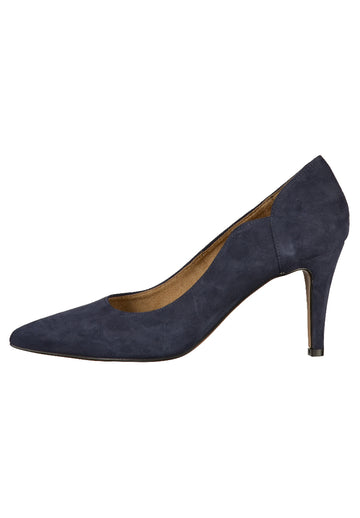 Tamaris Pumps Leder Blau - surf4shoes