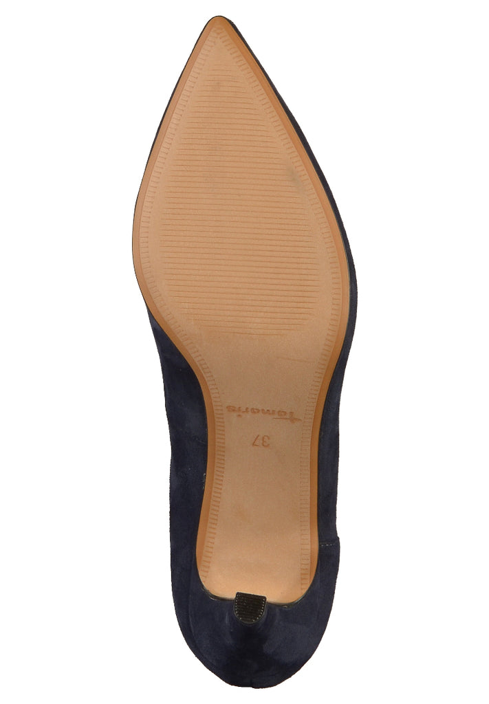 Tamaris Pumps Leder Blau - surf4shoes