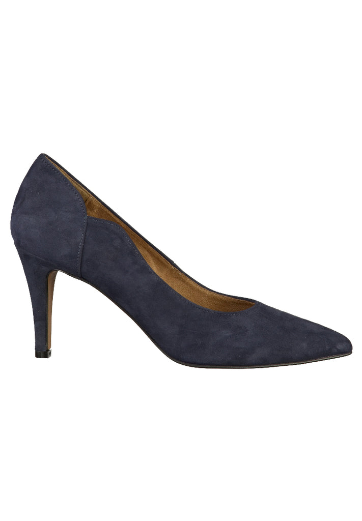 Tamaris Pumps Leder Blau - surf4shoes