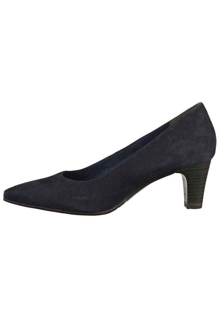 Tamaris Pumps Veloursleder Navy - surf4shoes
