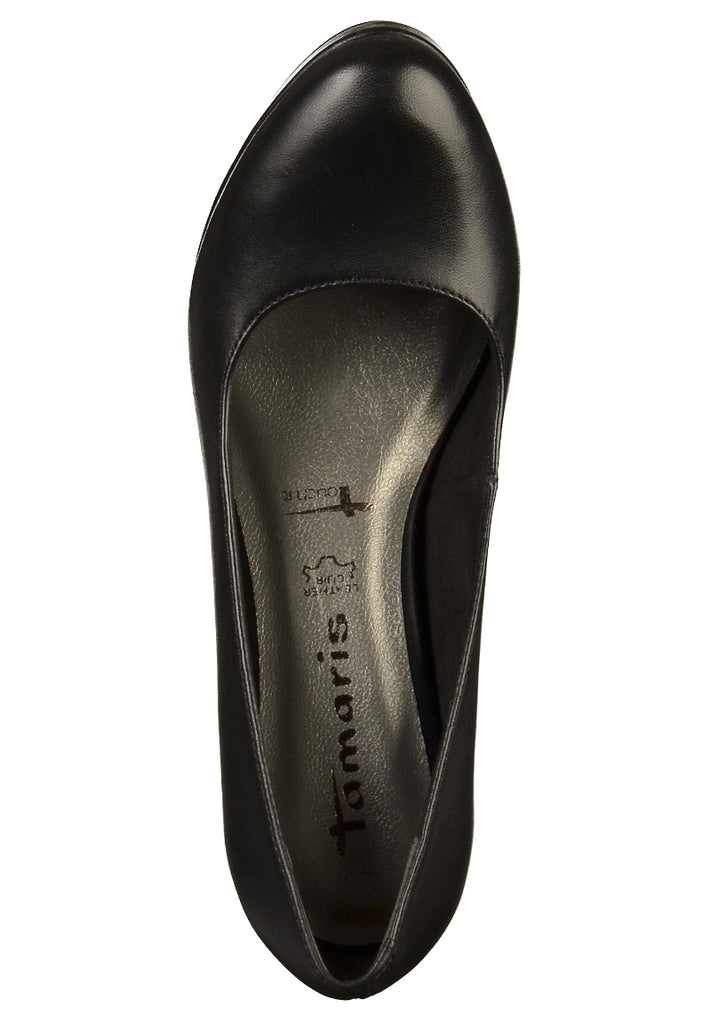 Tamaris Pumps Leder Schwarz - surf4shoes