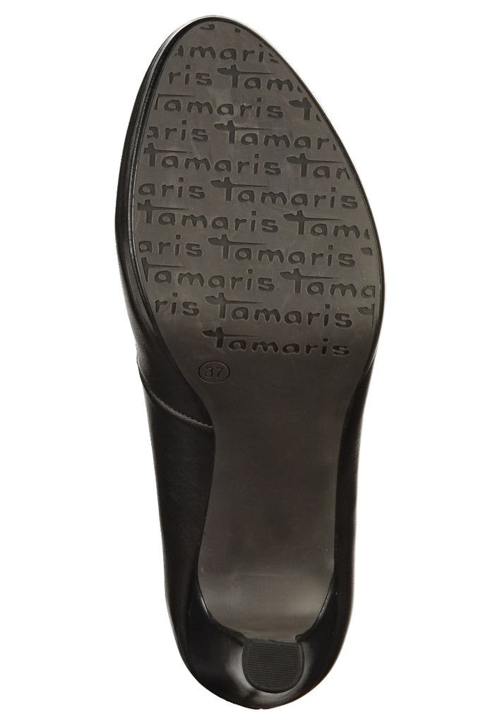 Tamaris Pumps Leder Schwarz - surf4shoes
