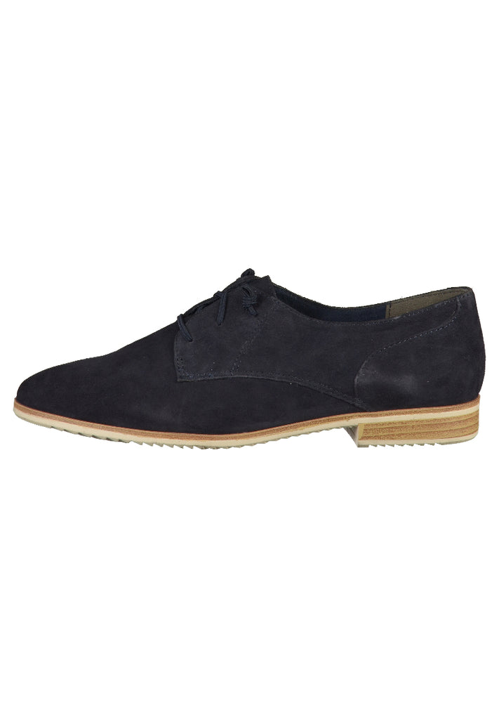 Tamaris Halbschuhe Leder Navy - surf4shoes