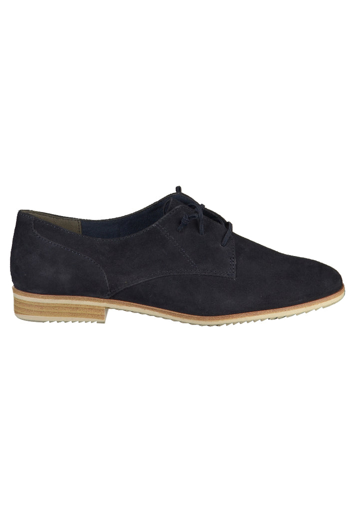 Tamaris Halbschuhe Leder Navy - surf4shoes