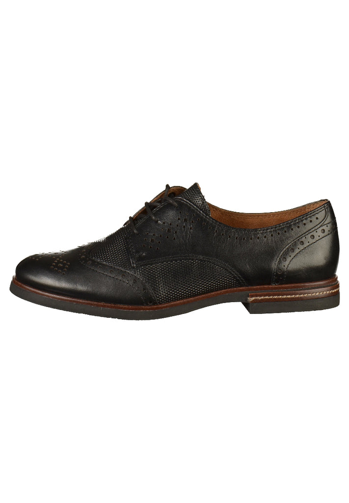 Tamaris Halbschuhe Leder Schwarz - surf4shoes