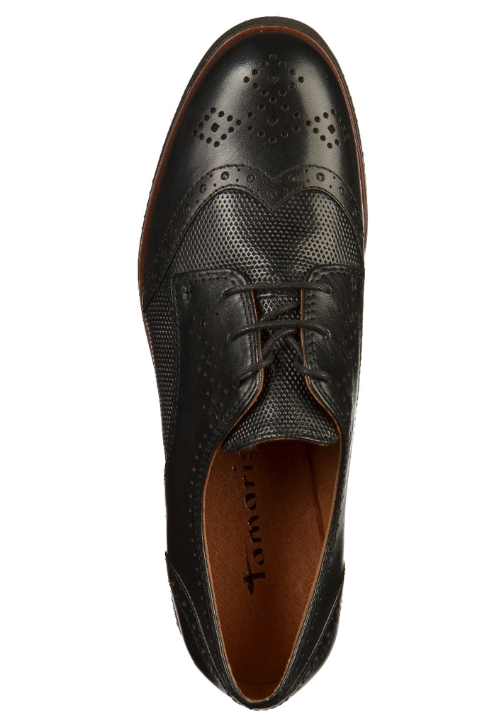 Tamaris Halbschuhe Leder Schwarz - surf4shoes