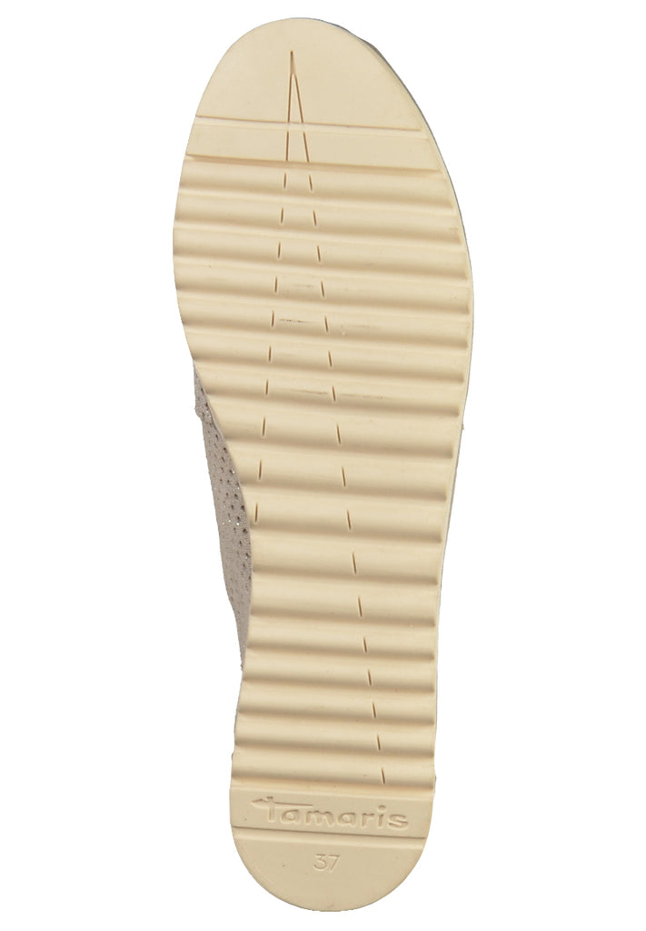 Tamaris Halbschuhe Leder Hellgrau - surf4shoes