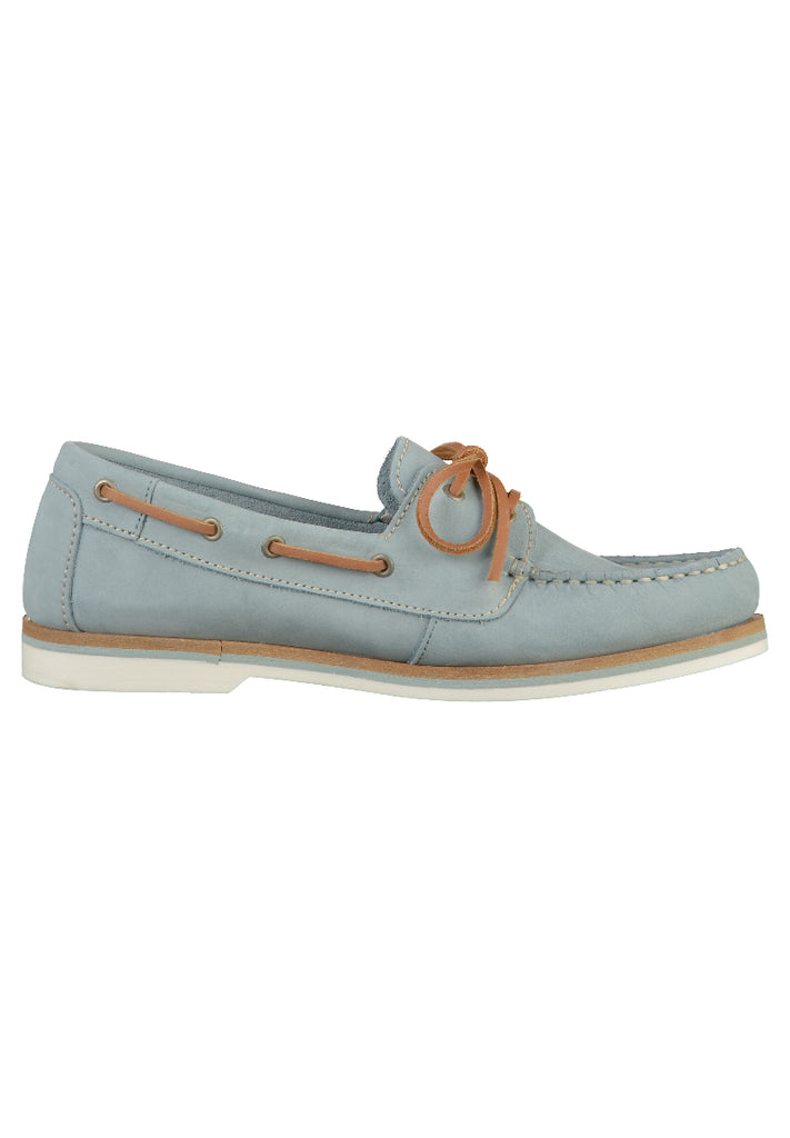 Tamaris Halbschuhe Leder Hellblau - surf4shoes