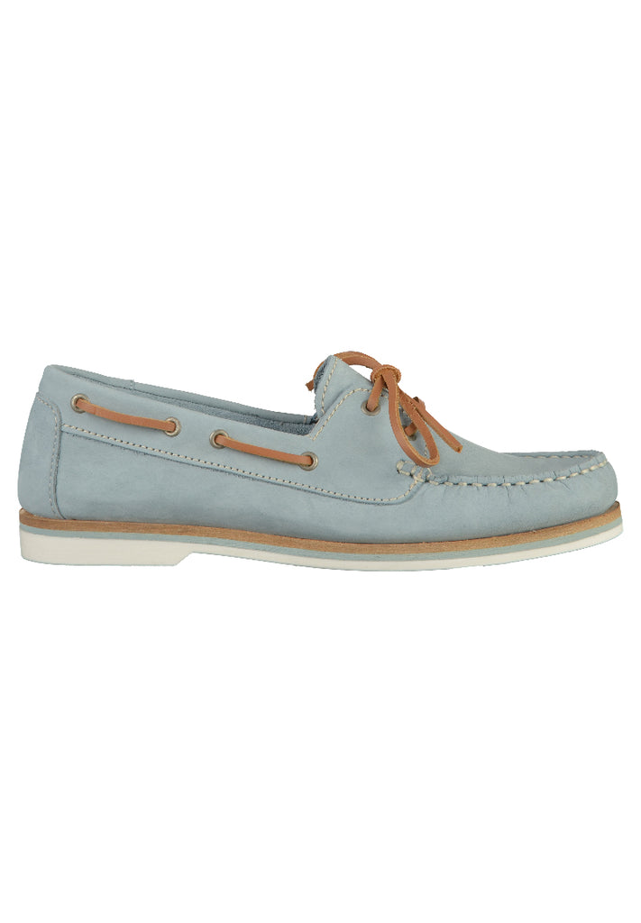 Tamaris Halbschuhe Leder Hellblau - surf4shoes