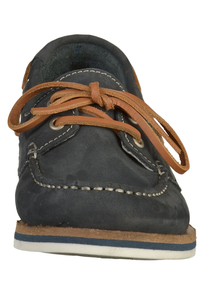 Tamaris Halbschuhe Leder Navy - surf4shoes