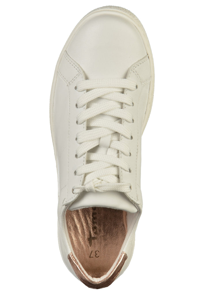Tamaris Sneaker Leder/Synthetik Weiß - surf4shoes