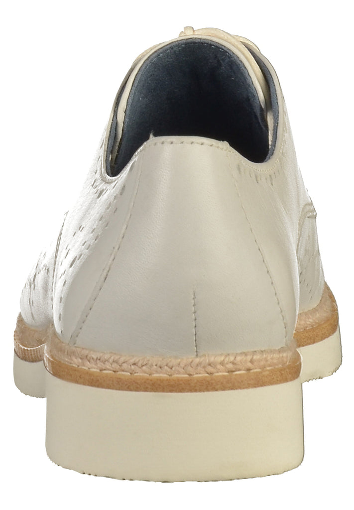 Tamaris Halbschuhe Leder Weiß - surf4shoes