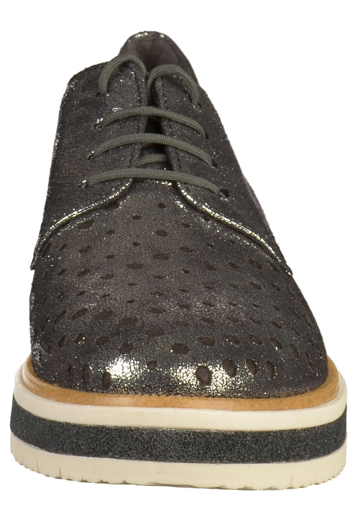 Tamaris Halbschuhe Lederimitat Silber - surf4shoes