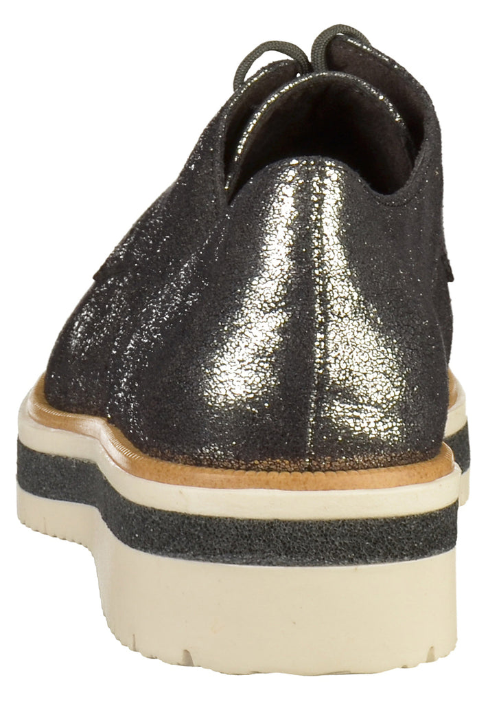 Tamaris Halbschuhe Lederimitat Silber - surf4shoes