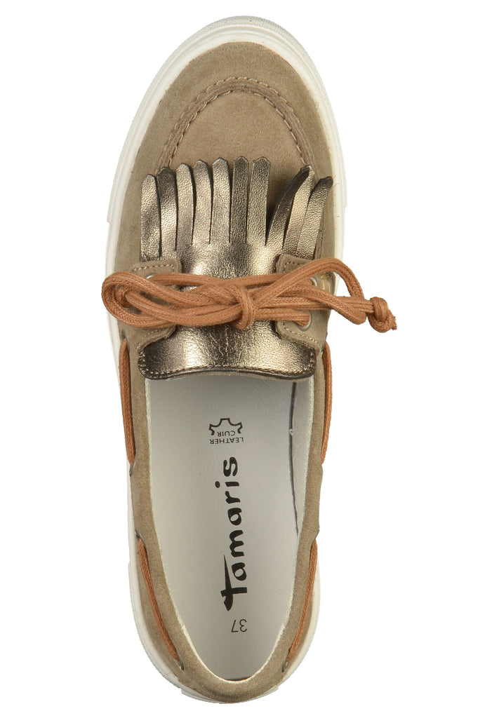 Tamaris Halbschuhe Leder Braun - surf4shoes