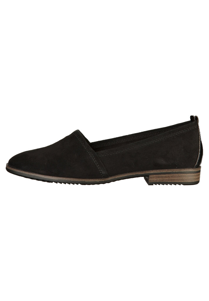 Tamaris Slipper Leder/Synthetik Schwarz - surf4shoes