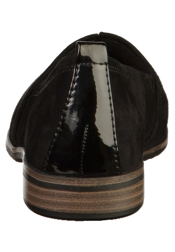 Tamaris Slipper Leder/Synthetik Schwarz - surf4shoes