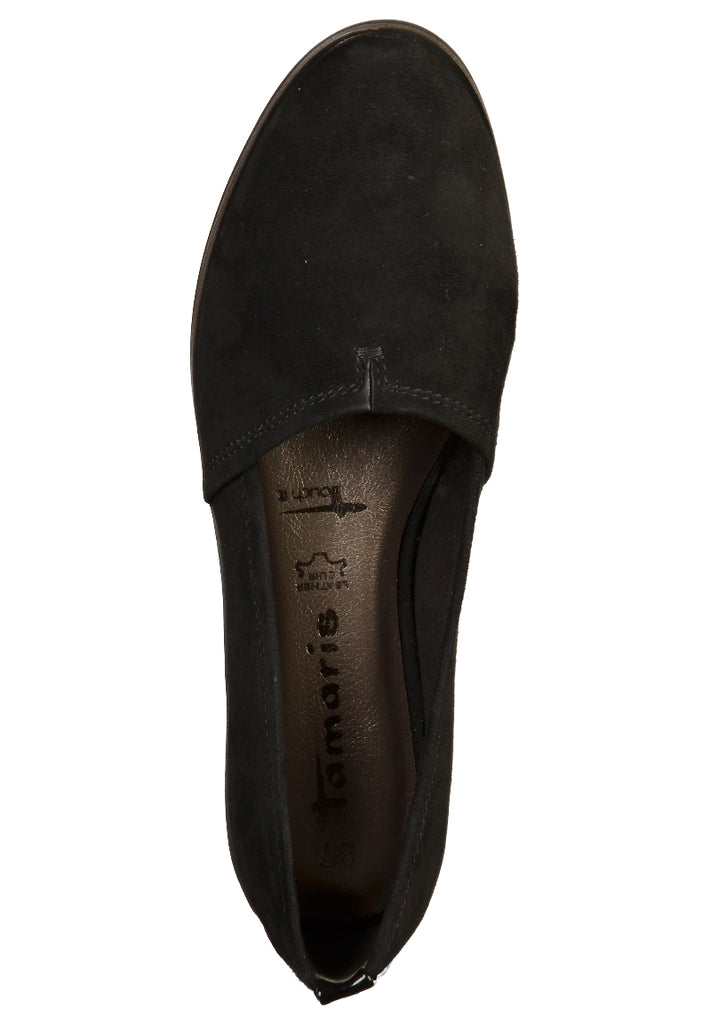 Tamaris Slipper Leder/Synthetik Schwarz - surf4shoes