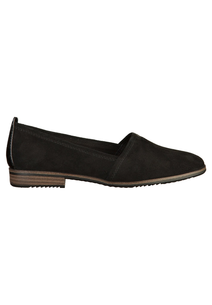 Tamaris Slipper Leder/Synthetik Schwarz - surf4shoes