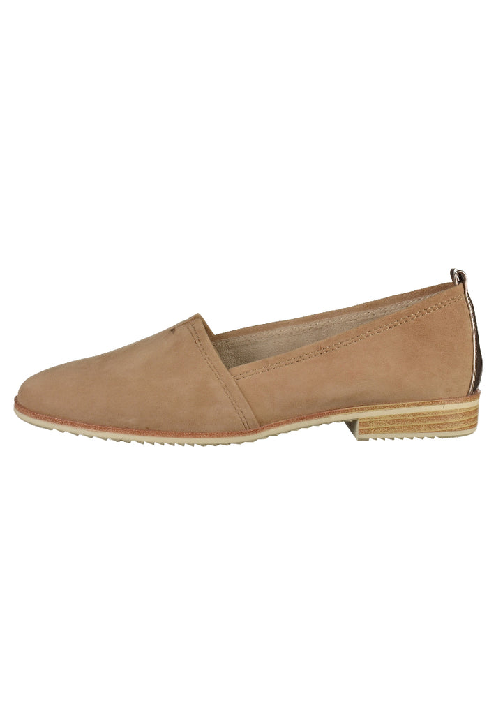 Tamaris Slipper Leder/Synthetik Antelope - surf4shoes