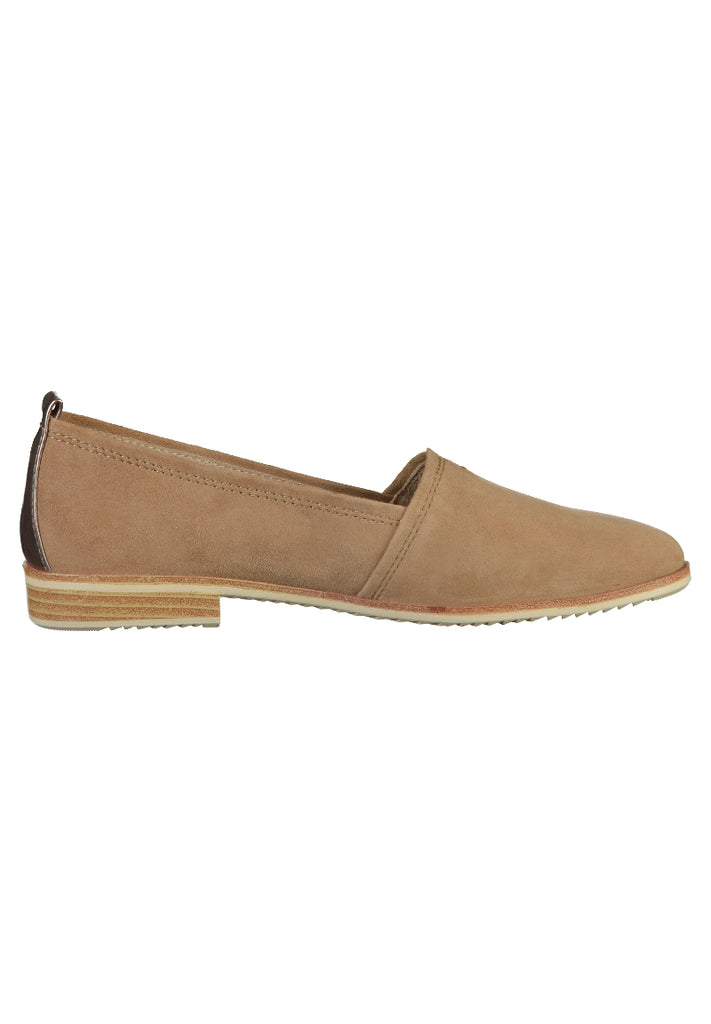 Tamaris Slipper Leder/Synthetik Antelope - surf4shoes