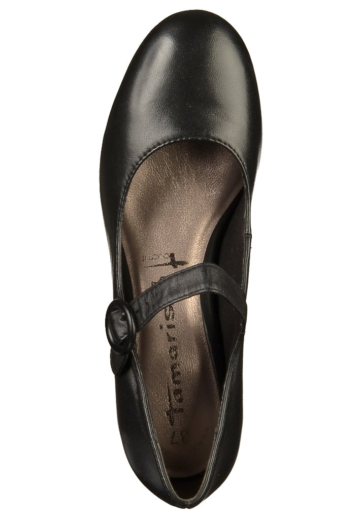 Tamaris Pumps Leder Schwarz - surf4shoes