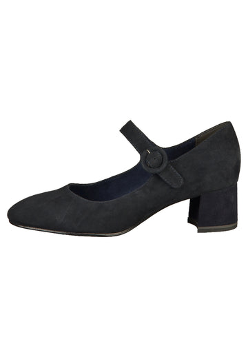 Tamaris Pumps Leder Navy - surf4shoes