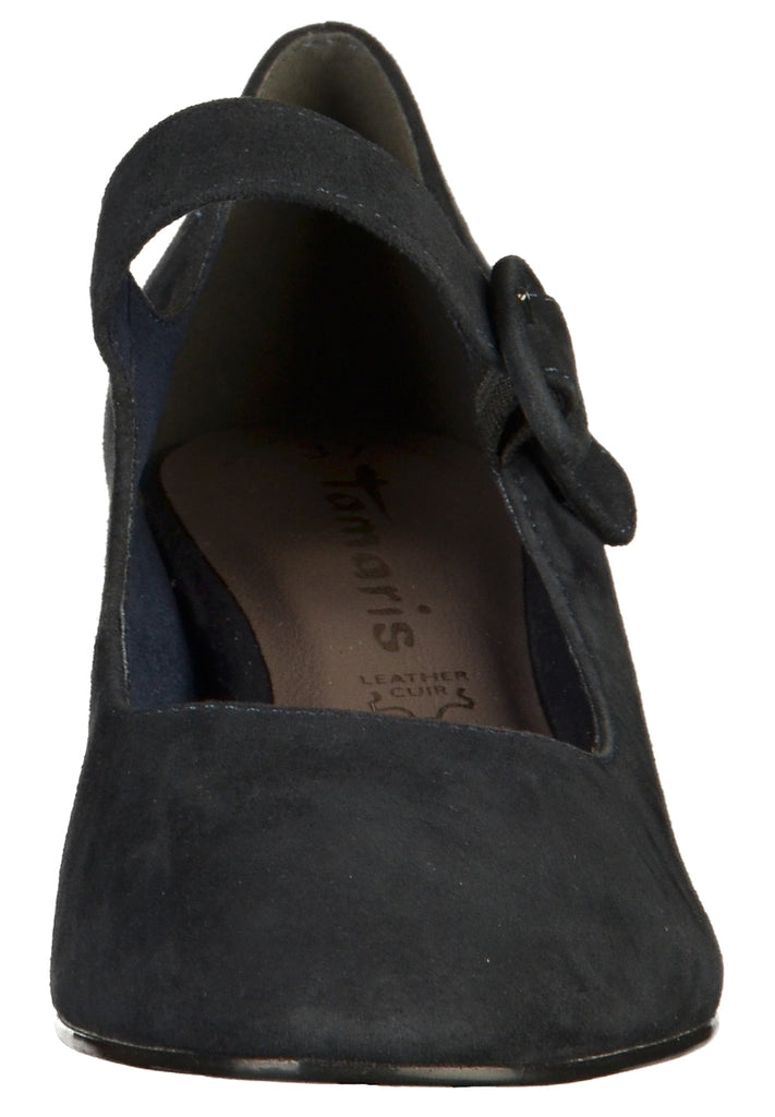 Tamaris Pumps Leder Navy - surf4shoes