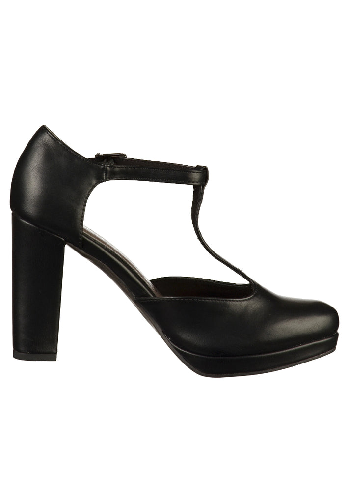 Tamaris Pumps Lederimitat Schwarz - surf4shoes