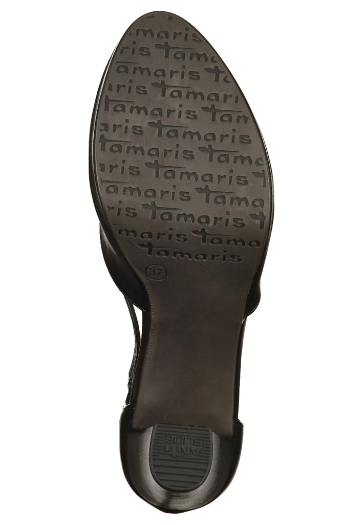 Tamaris Pumps Lederimitat Schwarz - surf4shoes