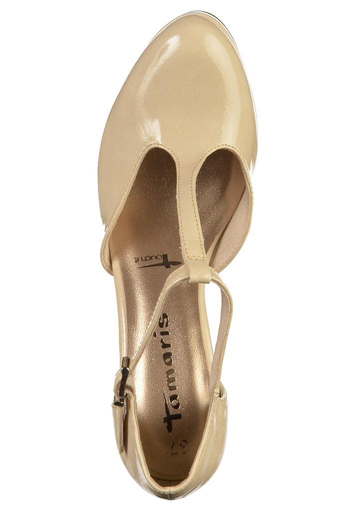 Tamaris Pumps Lederimitat Cream - surf4shoes