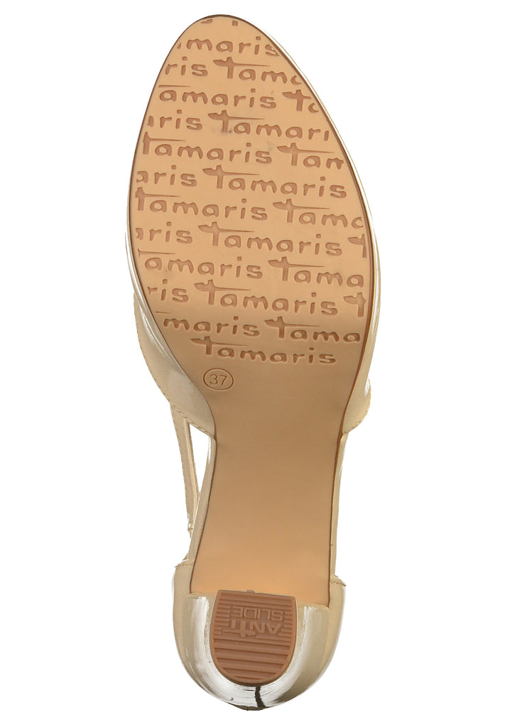 Tamaris Pumps Lederimitat Cream - surf4shoes