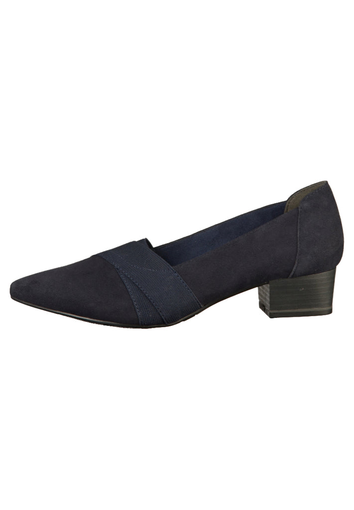 Tamaris Pumps Leder Navy - surf4shoes