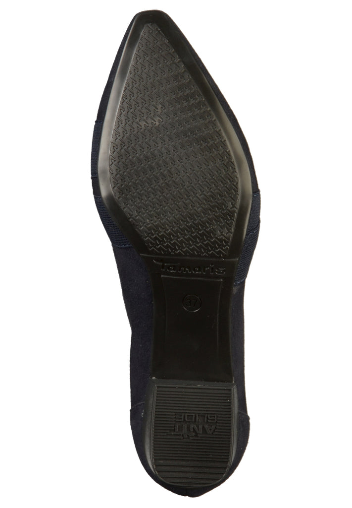 Tamaris Pumps Leder Navy - surf4shoes