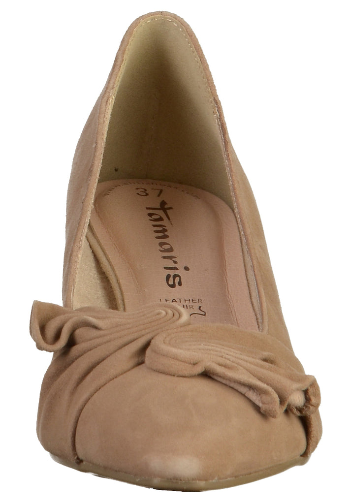 Tamaris Pumps Leder Taupe - surf4shoes