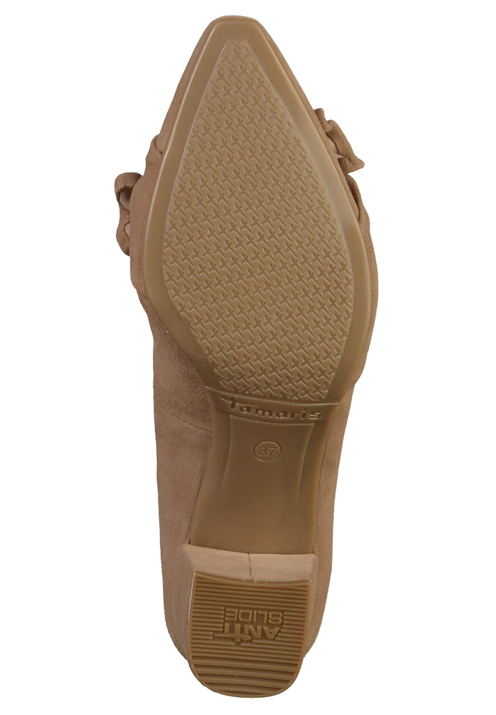 Tamaris Pumps Leder Taupe - surf4shoes