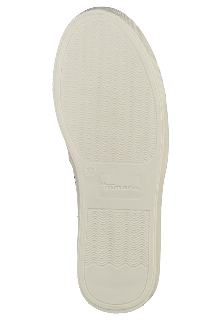 Tamaris Slipper Leder/Synthetik Platinum - surf4shoes